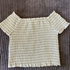 LA Hearts Cropped Ruffle Shirt XS